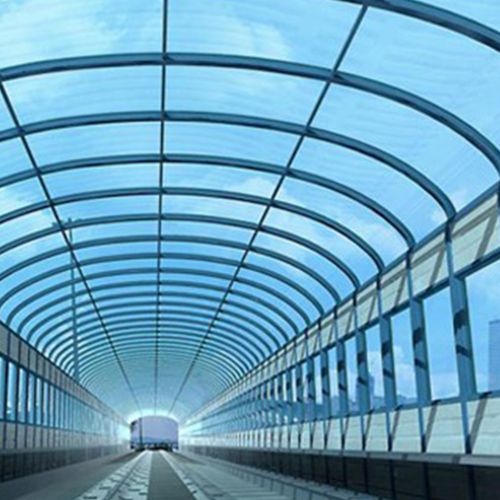 透明弧形聲屏障